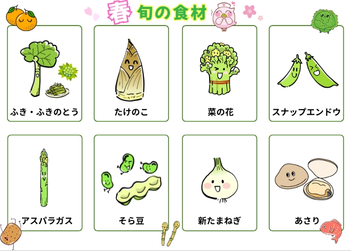 春の香りと彩りを楽しむ！旬の味覚ガイド