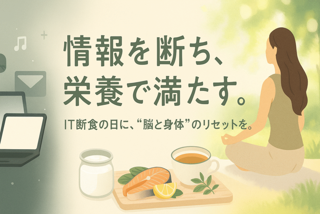 IT断食の日に、脳と身体のリセットを