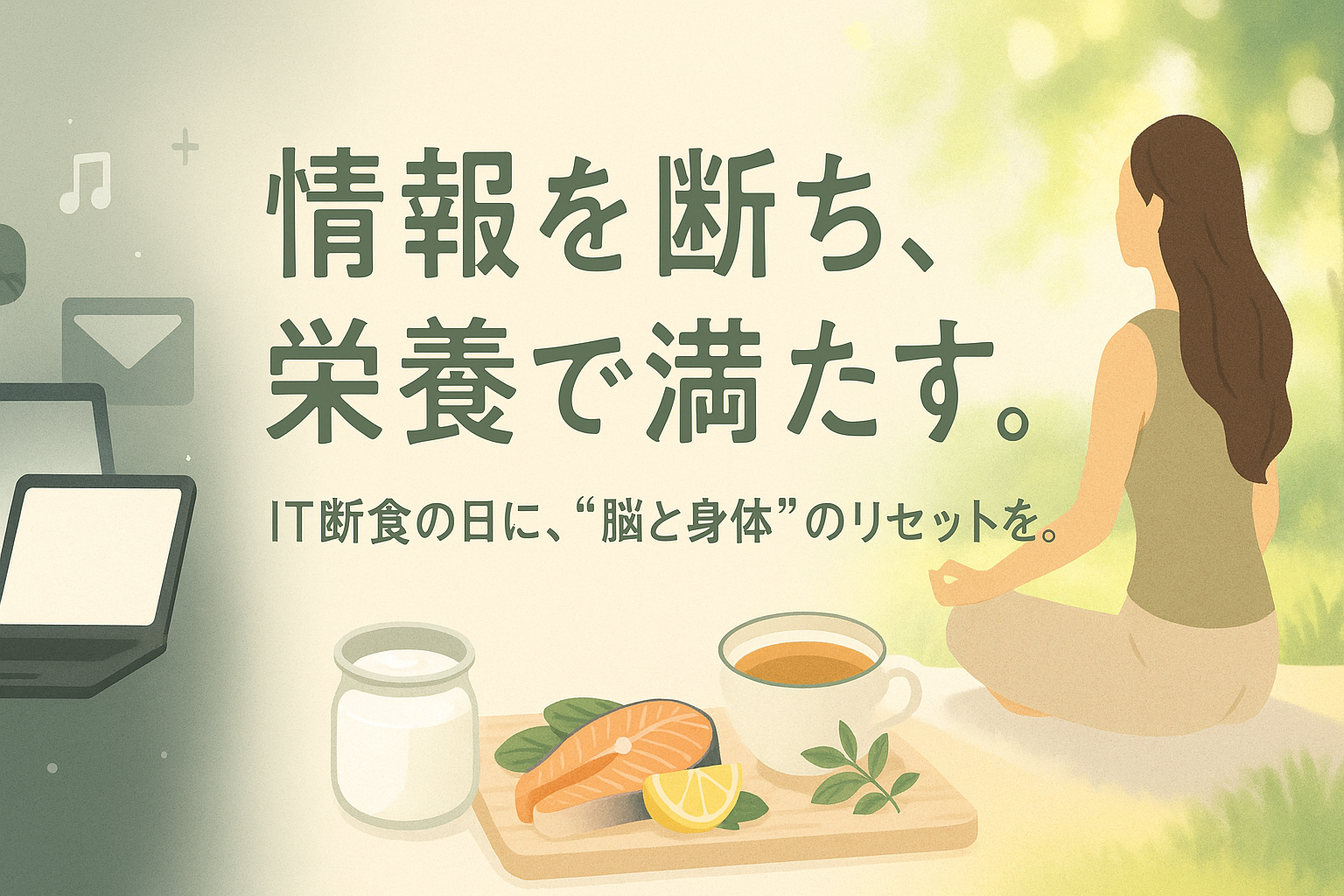 「IT断食の日」に考える、デジタル社会と“脳・目・肌”の健康