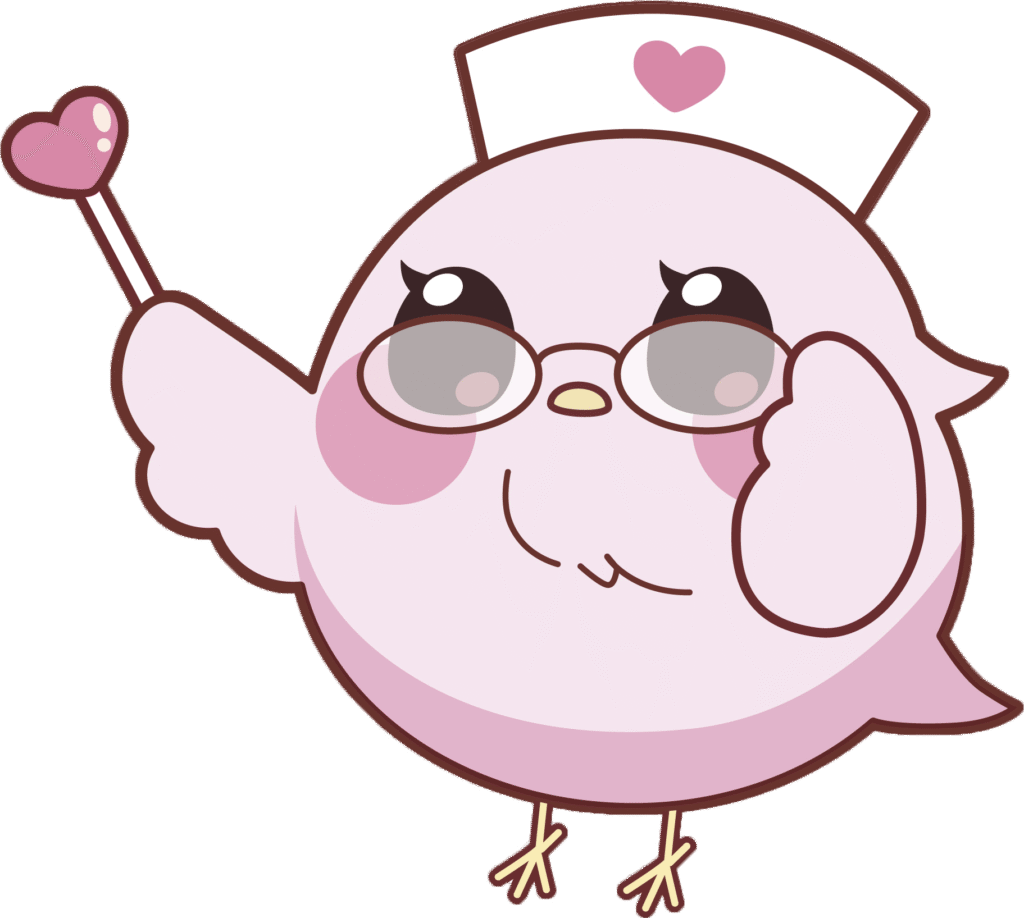 眼鏡をかけたふーちゃん