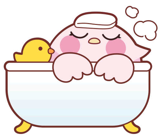 お風呂に入るふーちゃん