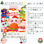 ふーちゃんとクリスマス 日記